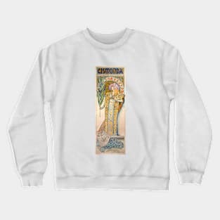 Alphonse Mucha- Gismonda Crewneck Sweatshirt